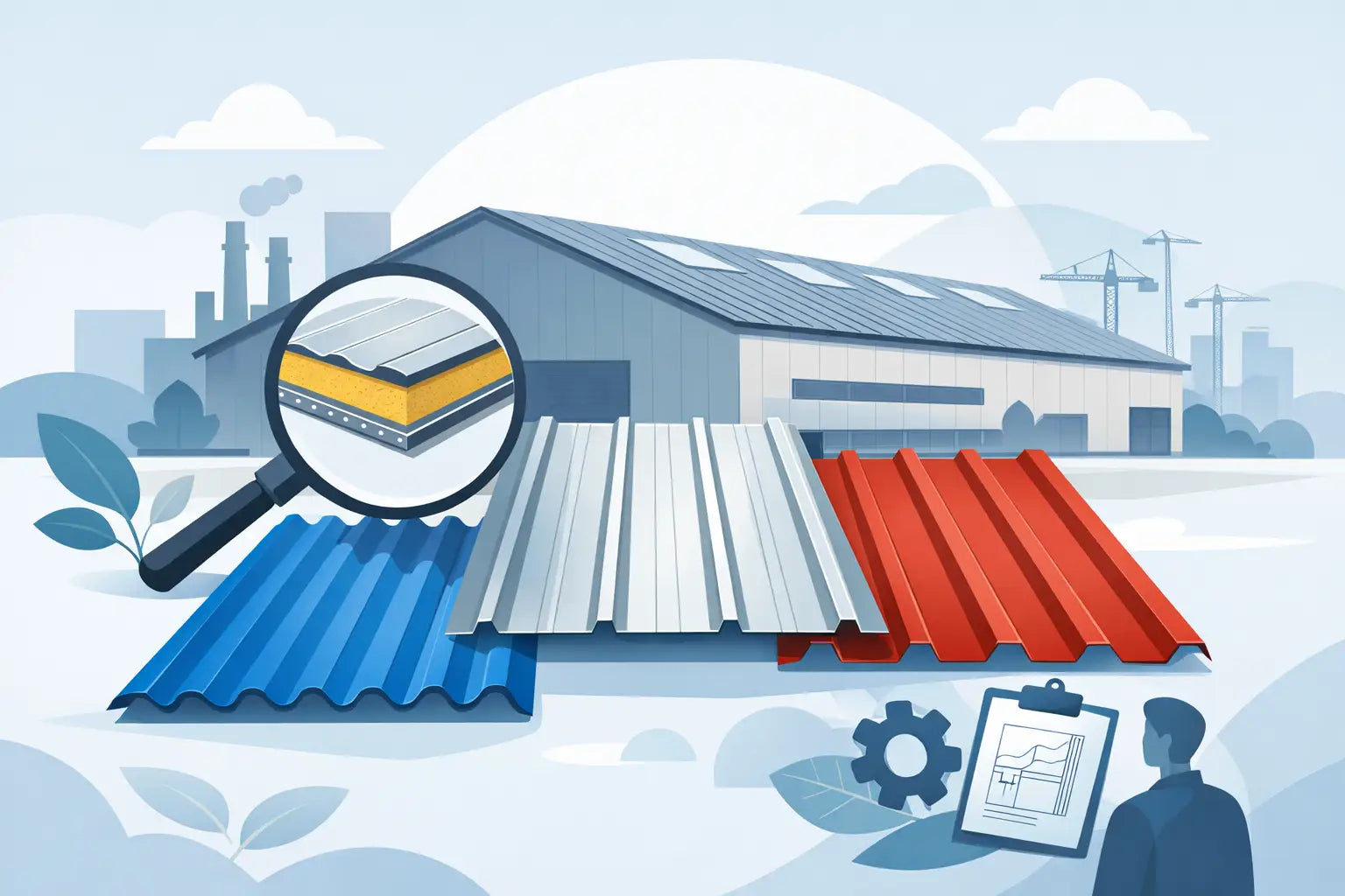 Lámina para techos industriales: cómo elegir