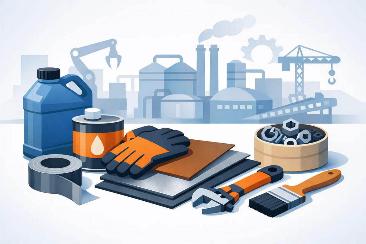 Cómo elegir materiales para mantenimiento industrial